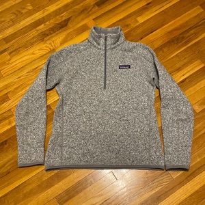Patagonia 1/4 zip Better Sweater Grey. Sz small